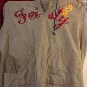 I am selling a woman's grey 3X 22W/24W Tweety Bird Pull Over Jacket